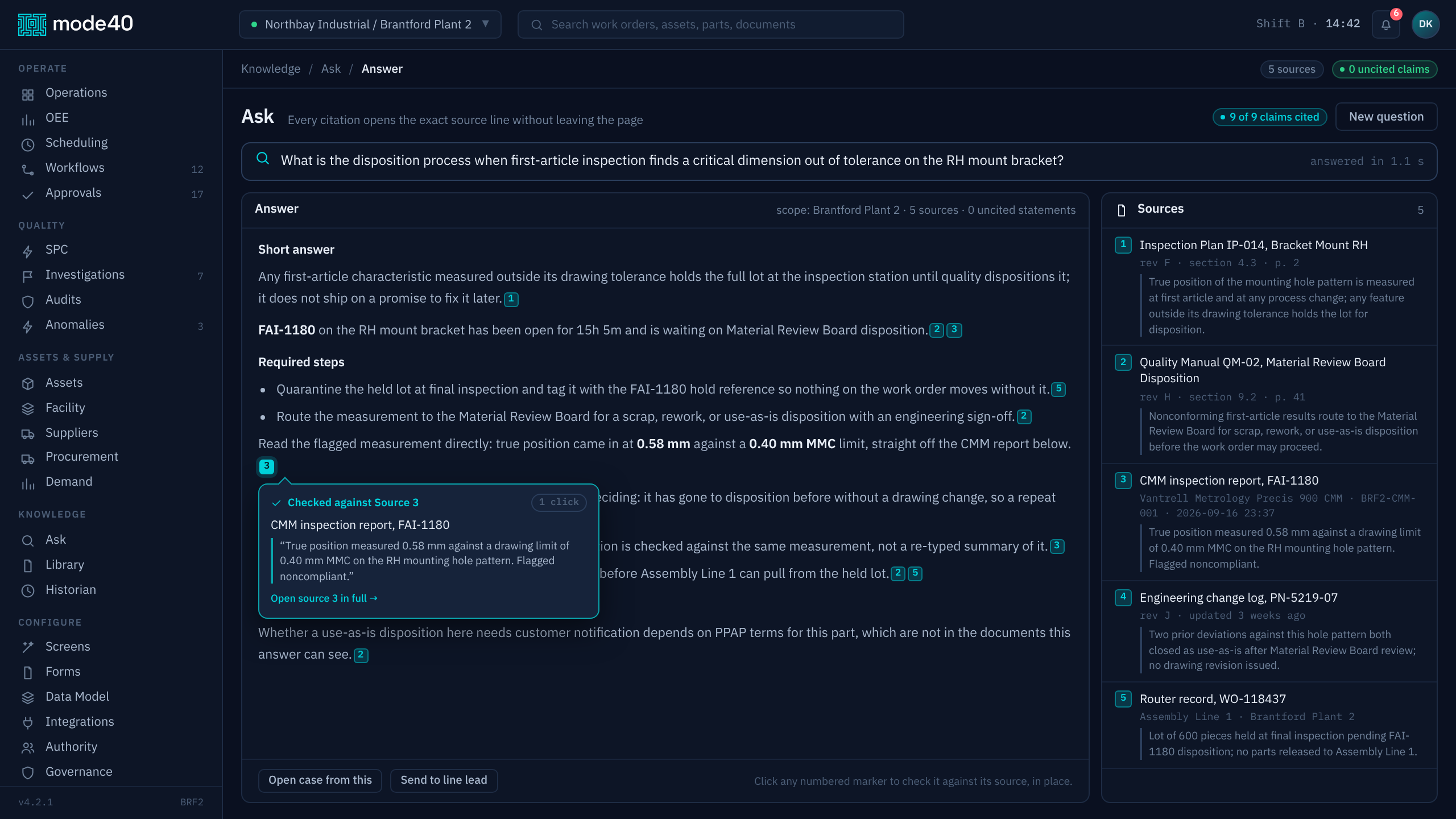 Answers you can check in one click